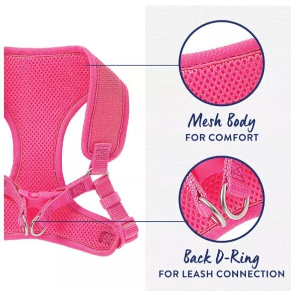 NWOT Top Paw® Mesh Comfort Dog Harness - XS Pink - Picture 8 of 12